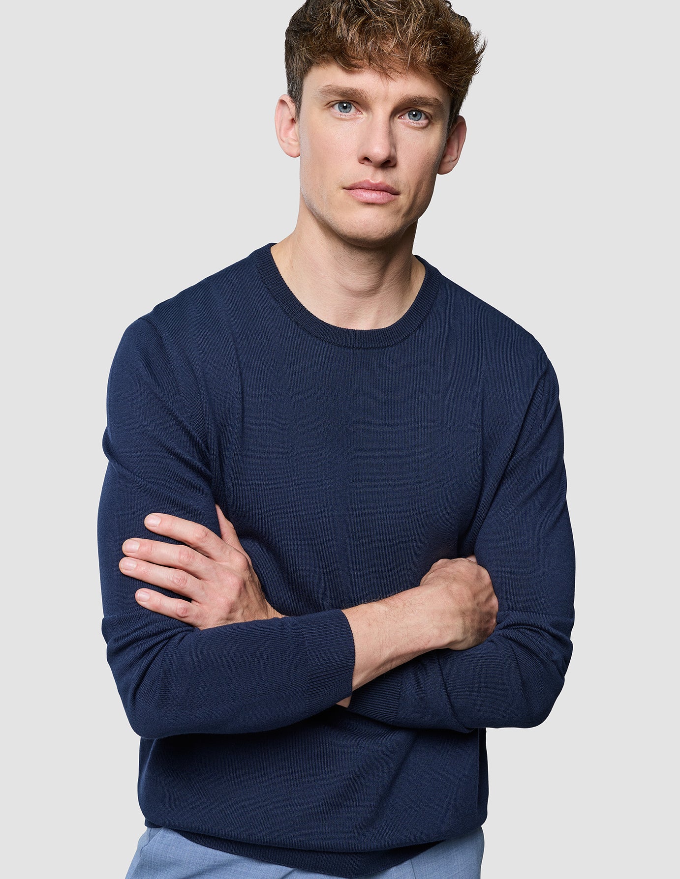 Seamless Core Knit Crewneck Dark Navy