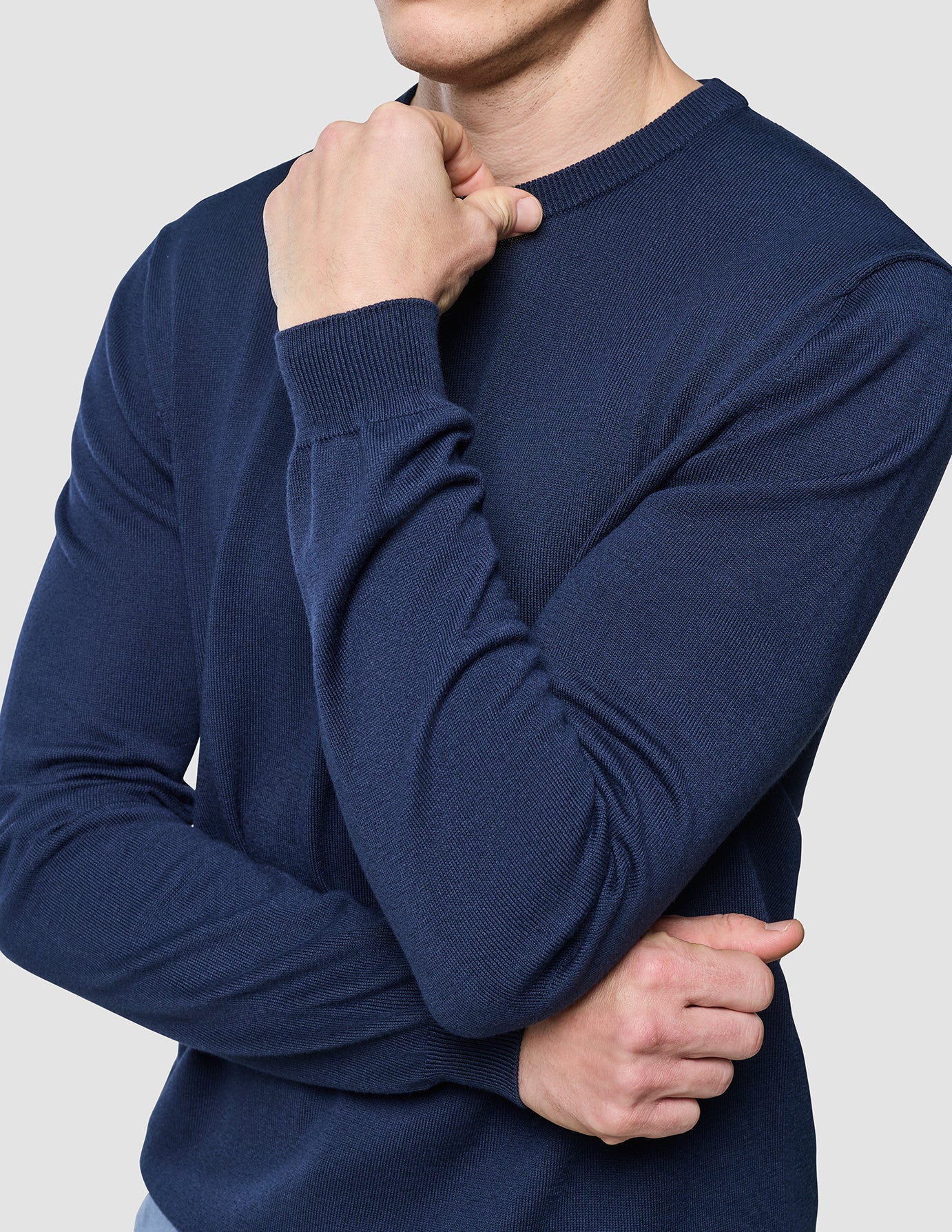 Seamless Core Knit Crewneck Dark Navy