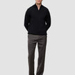 Seamless Core Knit Half Zip Black