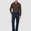 Seamless Core Knit Half Zip Dark Brown
