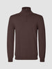 Seamless Core Knit Half Zip Dark Brown