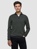 Seamless Core Knit Half Zip Green Night