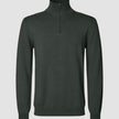 Seamless Core Knit Half Zip Green Night