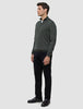 Seamless Core Knit Half Zip Green Night