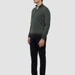 Seamless Core Knit Half Zip Green Night