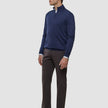 Seamless Core Knit Half Zip Dark Navy