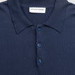 Seamless Core Knit Long Sleeve Polo Dark Navy