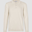 Seamless Core Knit Long Sleeve Polo Birchwood