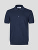 Seamless Core Knit Short Sleeve Polo Dark Navy