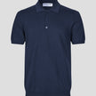 Seamless Core Knit Short Sleeve Polo Dark Navy