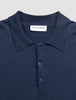 Seamless Core Knit Short Sleeve Polo Dark Navy