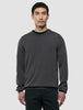 Seamless Premium Merino Knit Crewneck Charcoal Grey
