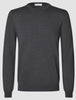 Seamless Premium Merino Knit Crewneck Charcoal Grey