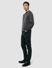 Seamless Premium Merino Knit Crewneck Charcoal Grey