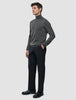Seamless Premium Merino Knit Turtleneck Charcoal Grey