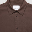Seersucker Casual Shirt Dark Brown