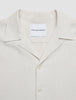 Seersucker Short Sleeve Shirt Cream Stripes