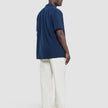 Seersucker Short Sleeve Shirt Dark Navy