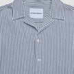 Seersucker Short Sleeve Shirt Navy Stripes