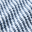 Seersucker Short Sleeve Shirt Navy Stripes