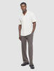 Seersucker Short Sleeve Shirt Off White