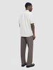 Seersucker Short Sleeve Shirt Off White