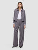 Serene Set Pink Winery Herringbone Short Jacket and Pants Wide