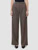 Women Serene Pants Wide Brown Stone Herringbone