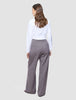 Women Serene Pants Wide Pink Winery Herringbone