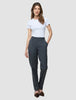 Women Skye Pants Tapered Charcoal Melange