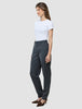 Women Skye Pants Tapered Charcoal Melange