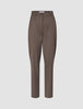 Women Skye Pants Tapered Dark Chestnut Melange