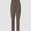 Women Skye Pants Tapered Dark Chestnut Melange