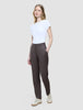Women Skye Pants Tapered Dark Chestnut Melange