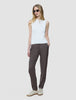 Women Skye Pants Tapered Dark Chestnut Melange