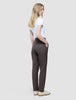 Women Skye Pants Tapered Dark Chestnut Melange