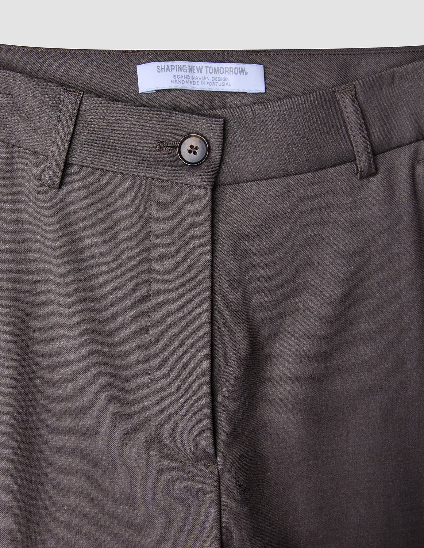 Women Skye Pants Tapered Dark Chestnut Melange
