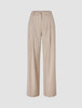 Women's Skye Pants Wide Sandy Beige Melange