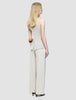 Women's Skye Long Vest Sandy Beige Melange