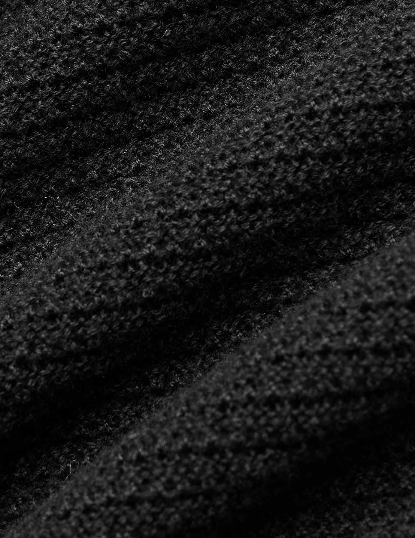 Structured Knit Cardigan Black