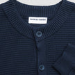 Structured Knit Cardigan Dark Navy
