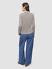 Women Structured Polo Long Sleeve Dark Sand