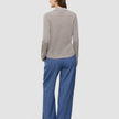 Women Structured Polo Long Sleeve Dark Sand