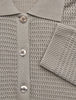 Women Structured Polo Long Sleeve Dark Sand
