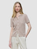 Women Structured Polo Sandy Beige