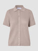Women Structured Polo Sandy Beige