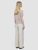 Women Structured Polo Sandy Beige