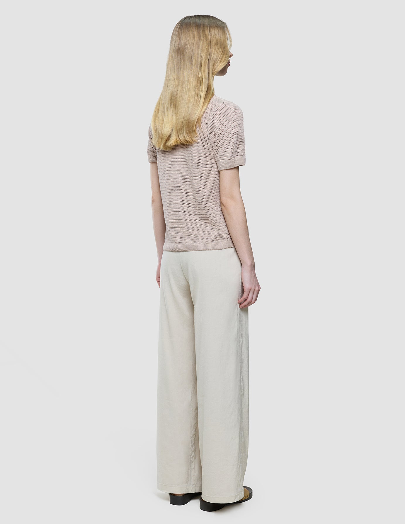 Women Structured Polo Sandy Beige