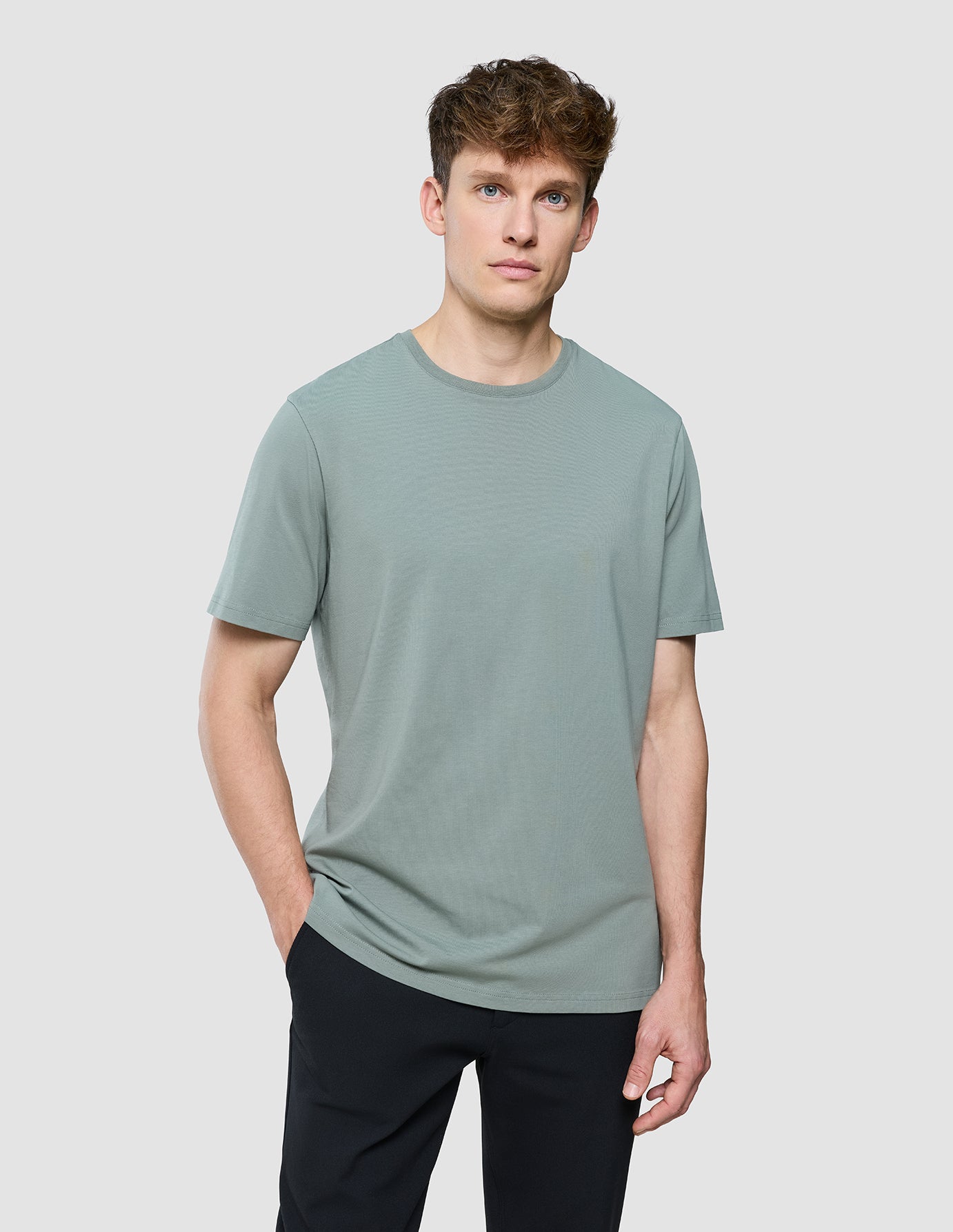 Supima T-Shirt Box Fit Mist Green