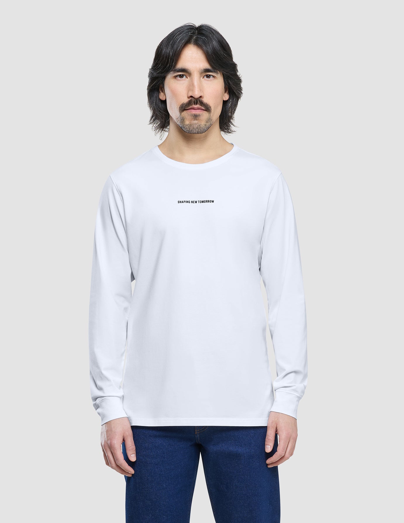 Supima Autograph Long-Sleeved T-Shirt White